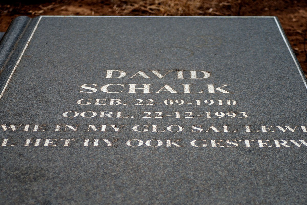 TOIT David Schalk, du 1910-1993