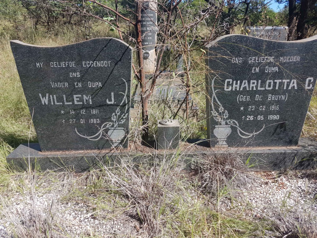 BASSON Willem J. 1911-1983 &amp; Charlotta C. DE BRUYN 1915-1990