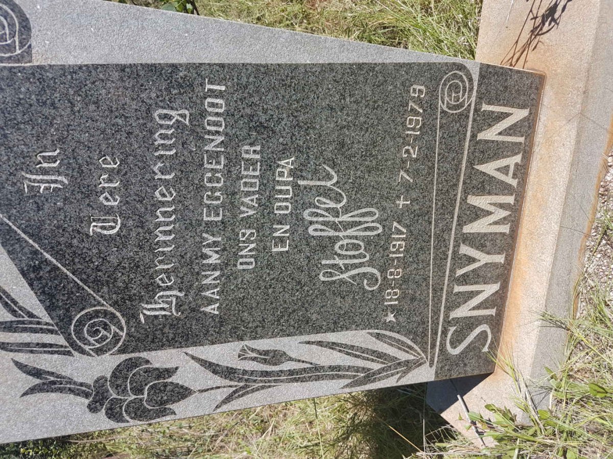 SNYMAN Stoffel 1917-1979