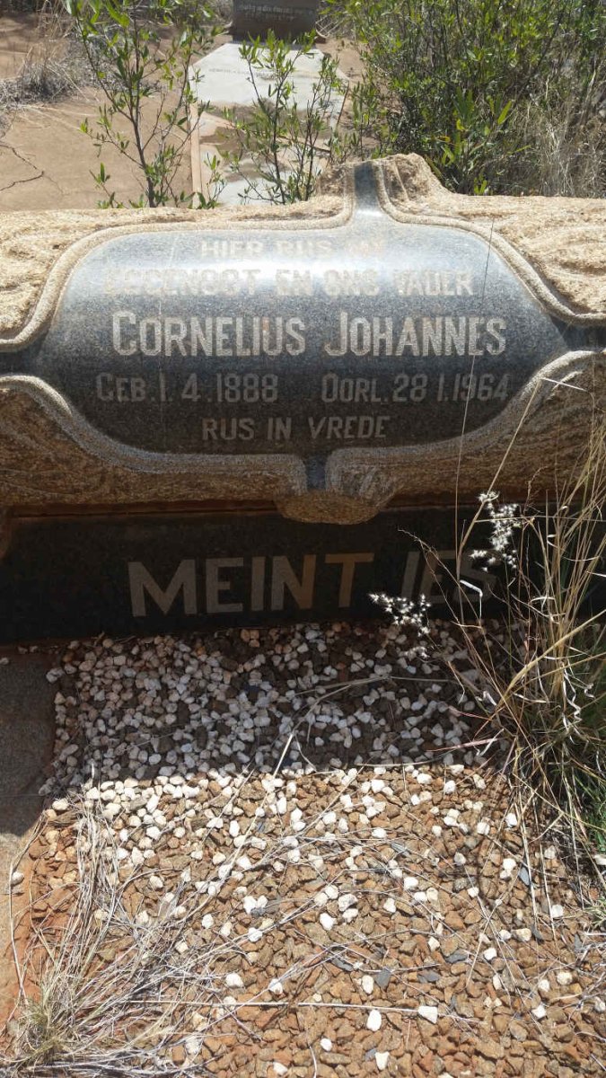MEINTJES Cornelius Johannes 1888-1964