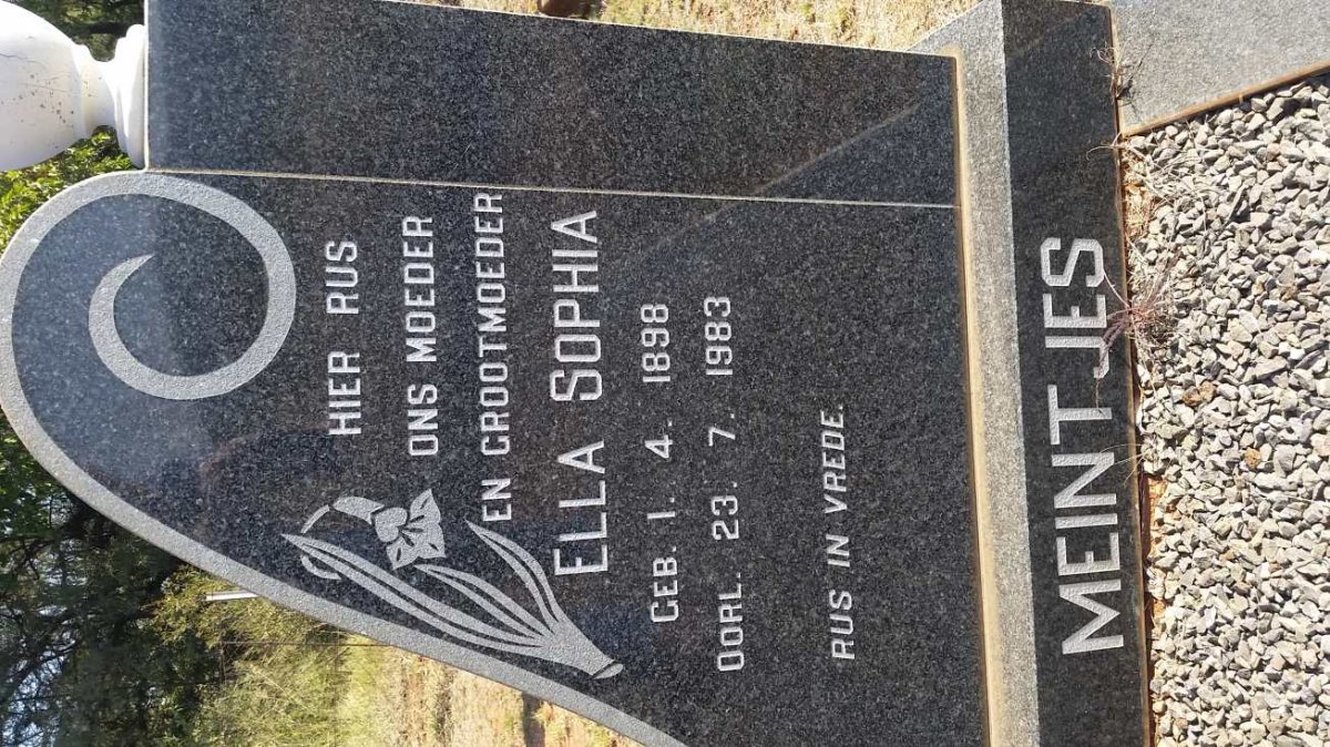 MEINTJES Ella Sophia 1898-1983