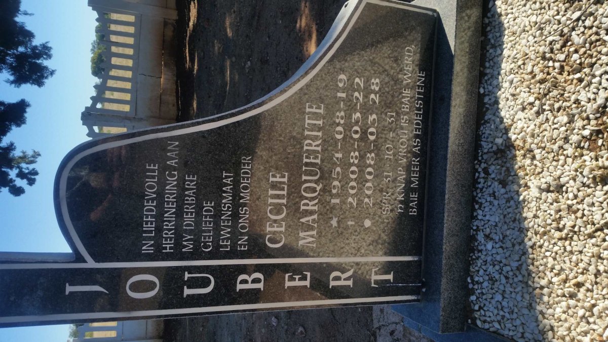 JOUBERT Cecile Marquerite 1954-2008