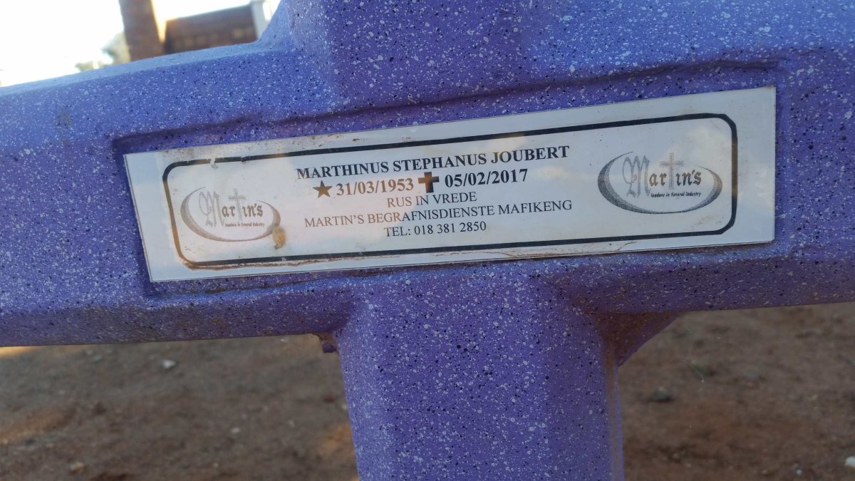 JOUBERT Marthinus Stephanus 1953-2017