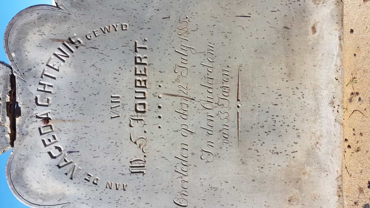 JOUBERT M.S. -1885