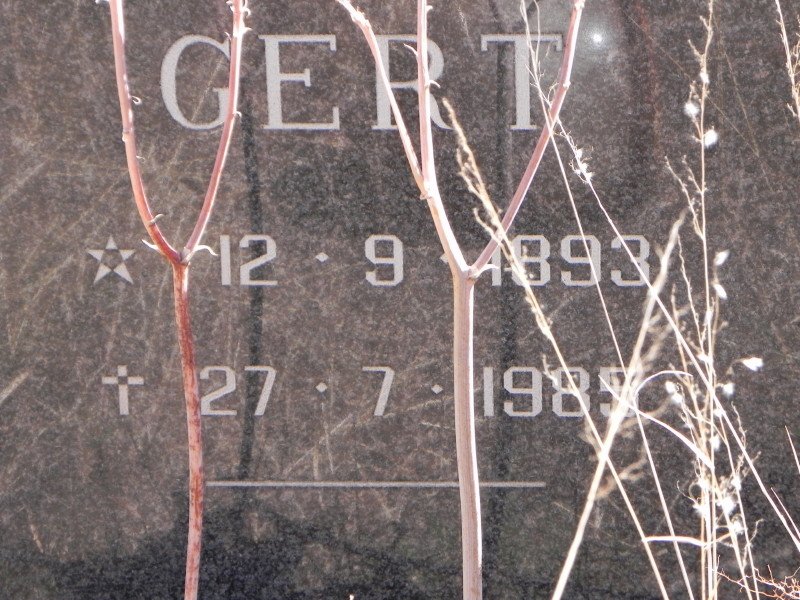 STADEN Gert, van 1893-1985 &amp; Hester 1903-1986