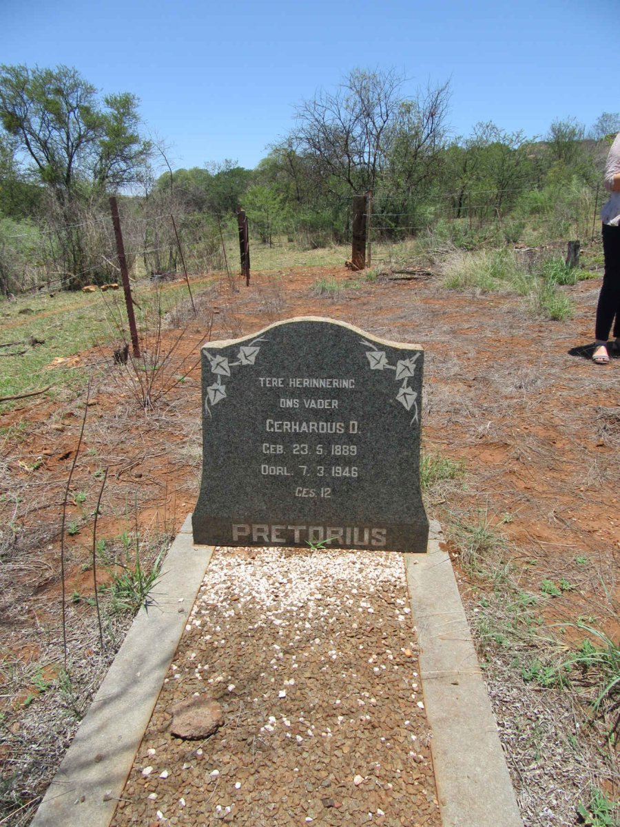 PRETORIUS Gerhardus D. 1889-1946