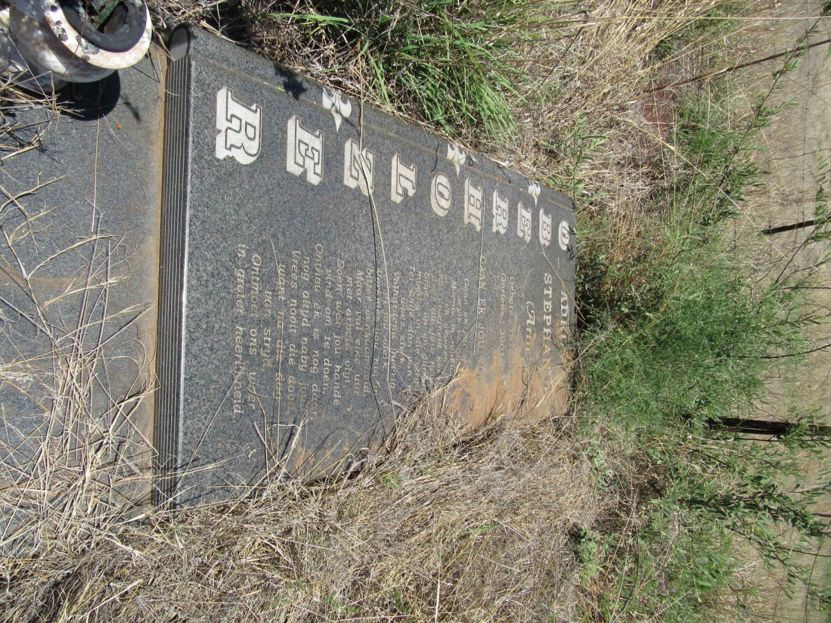 OBERHOLZER Adriaan Stephanus 1973-2001
