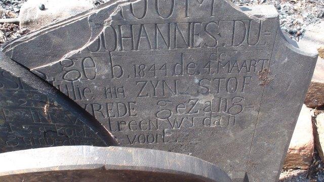 PLESSIS Johannes, du 1844-1919