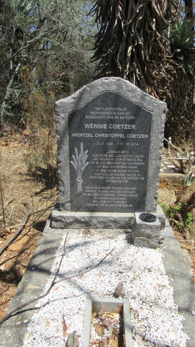 COETZER Wentzel Christoffel 1930-2014