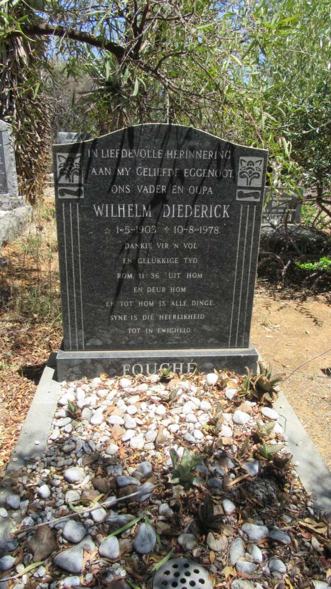 FOUCHE Wilhelm Diederick 1903-1978