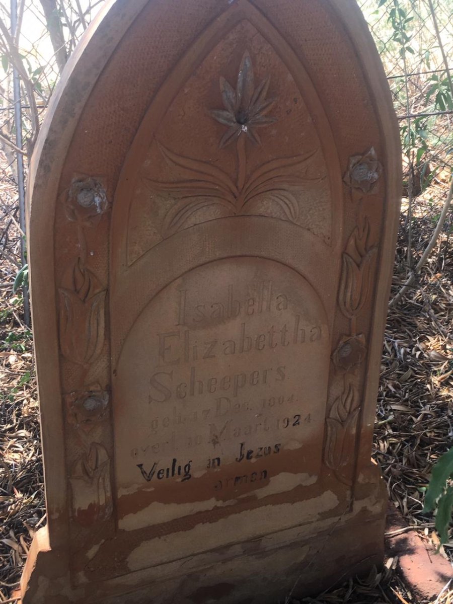 SCHEEPERS Isabella Elizabettha 1904-1924