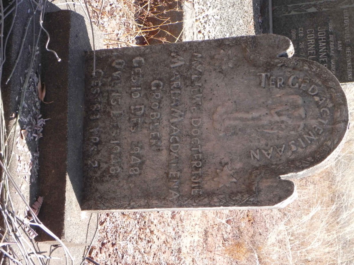 GROBLER Maria Magdalena 1948-1948