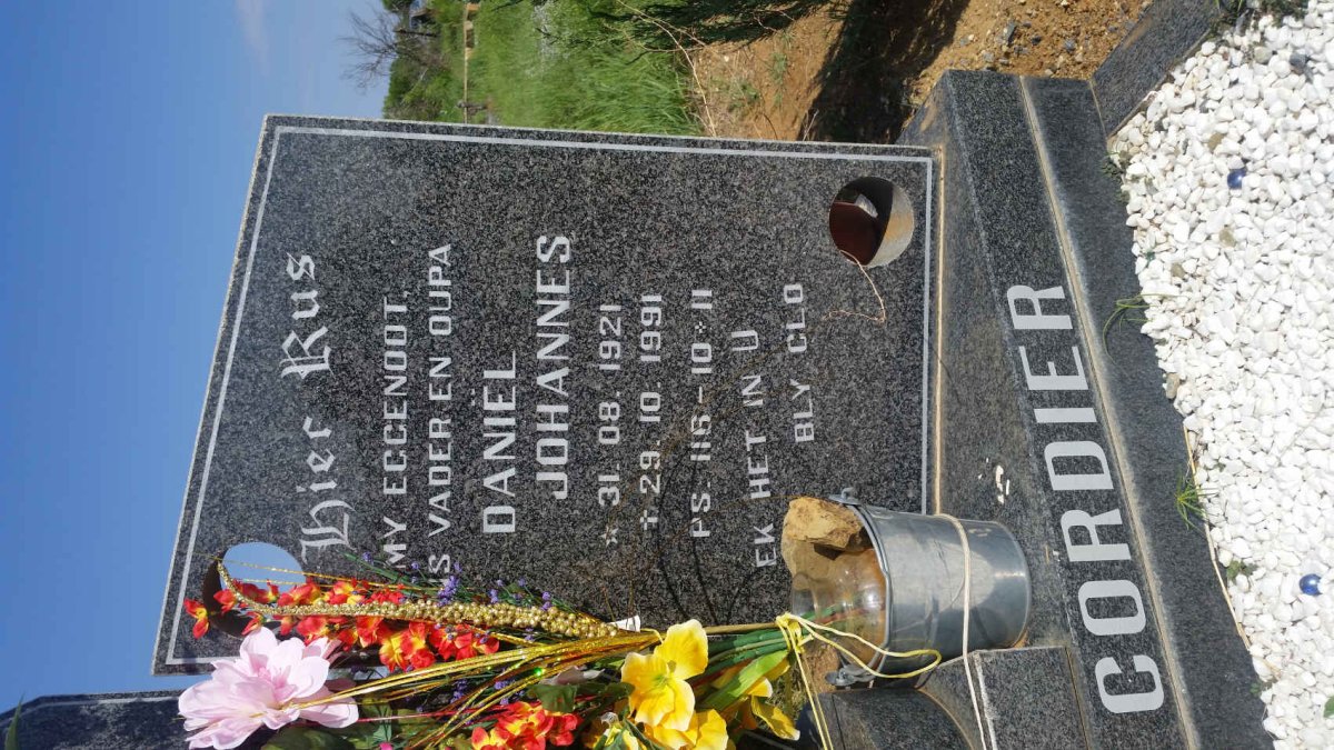 CORDIER Daniel Johannes 1921-1991