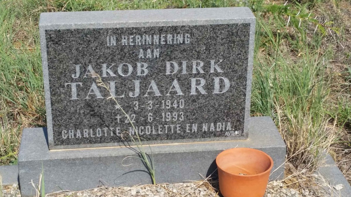 TALJAARD Jacob Dirk 1940-1993