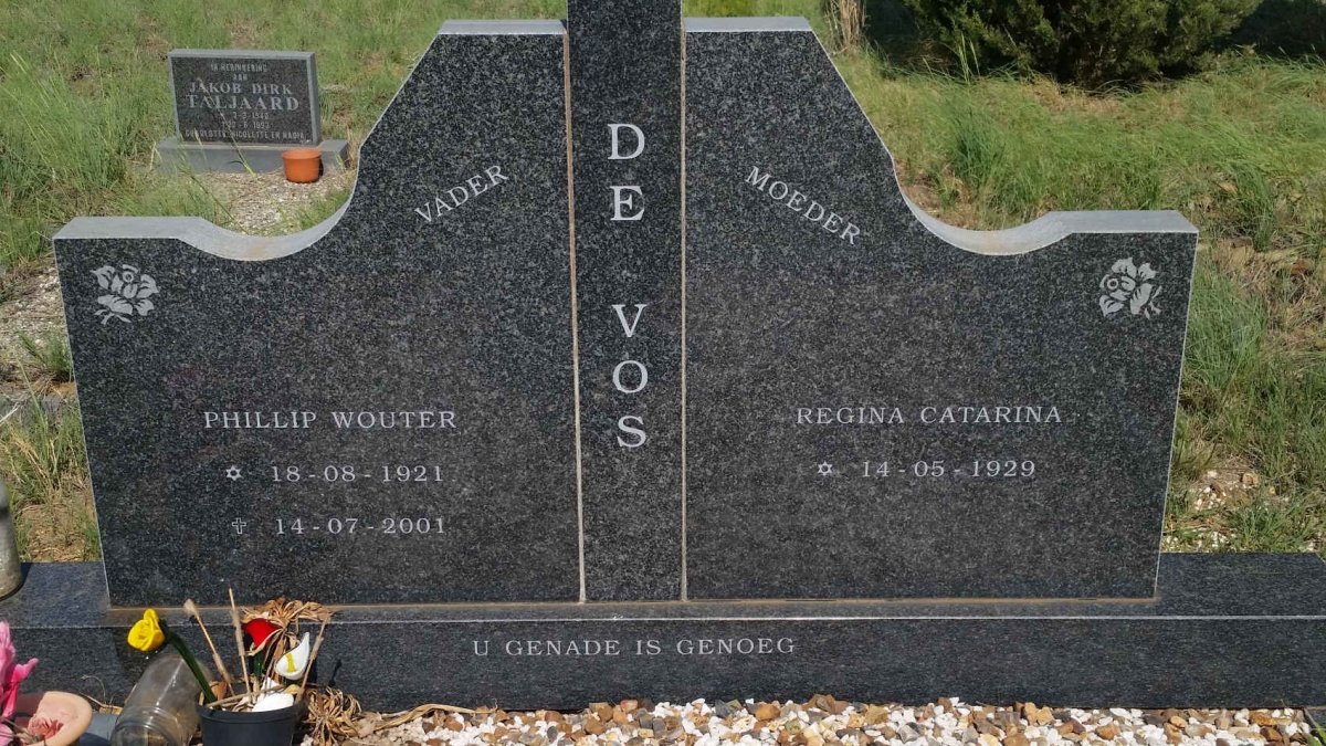 VOS Phillip Wouter, de 1921-2001 &amp; Regina Catarina 1929-