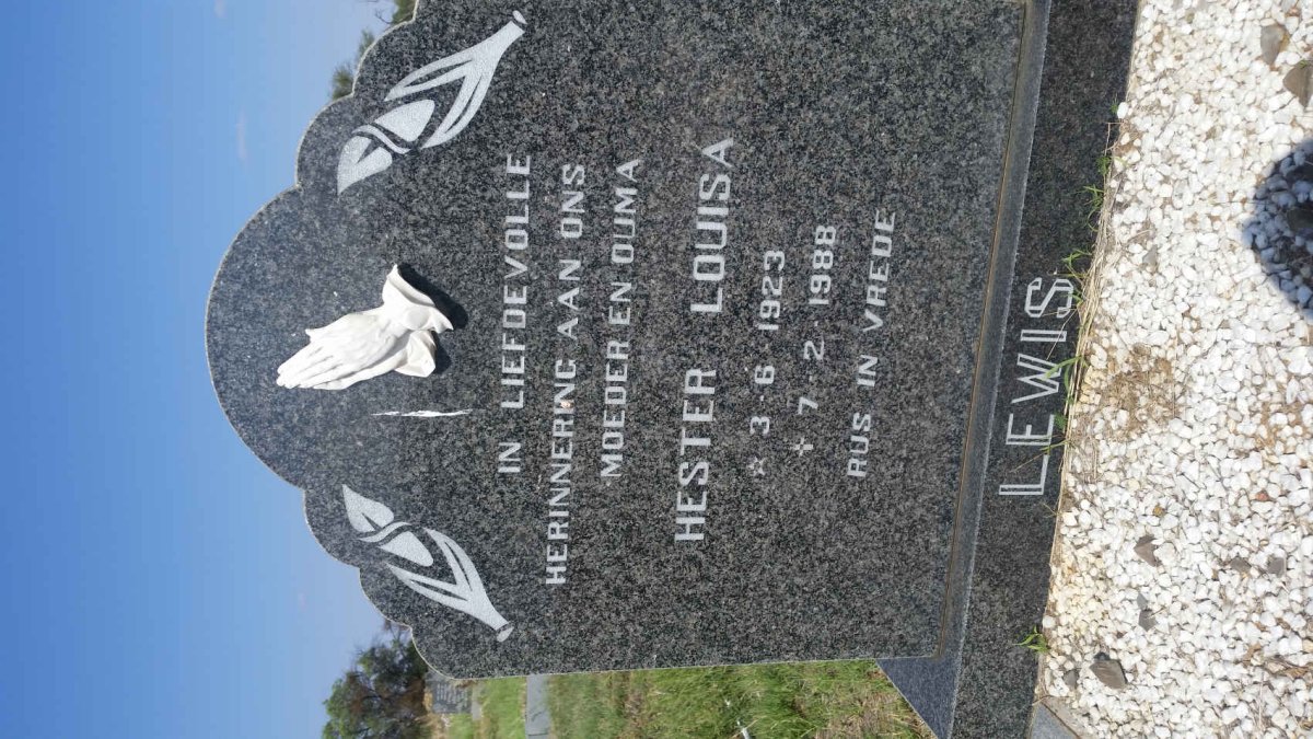 LEWIS Hester Louisa 1923-1988