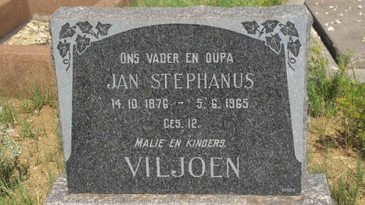 VILJOEN Jan Stephanus 1876-1965