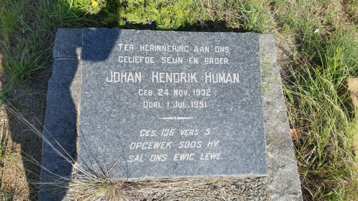 HUMAN Johan Hendrik 1932-1951