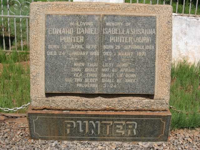 PUNTER Edward Daniel 1878-1950 &amp; Isabella Susanna HURN 1888-1971