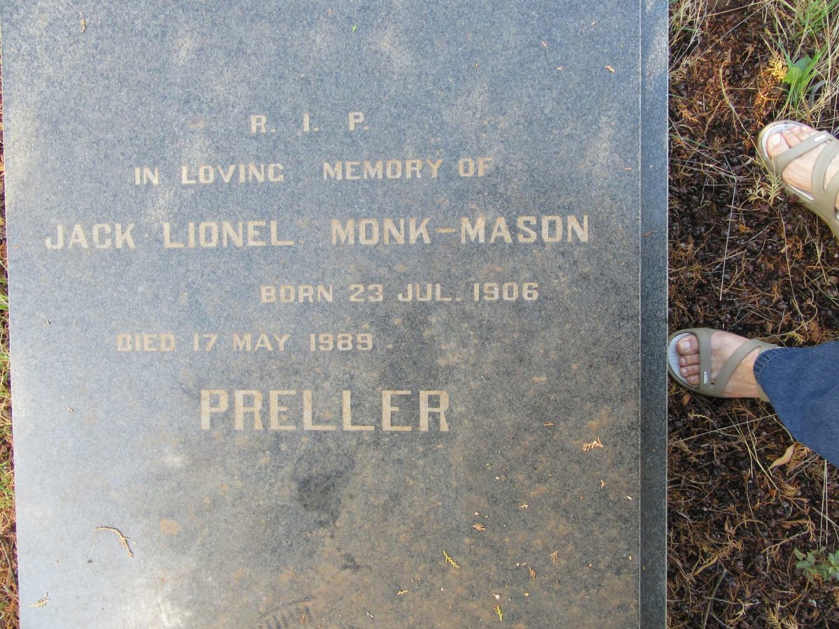PRELLER Jack Lionel Monk-Mason 1906-1989