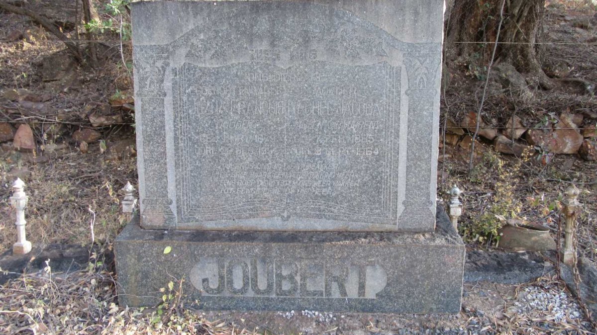JOUBERT Jozua Francois 1879-1956 &amp; Rachel Jacoba JANSEN VAN VUUREN 1885-1964