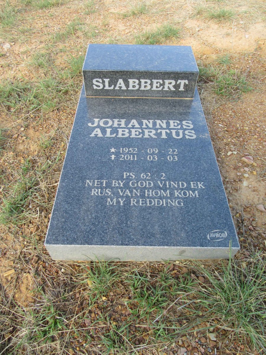SLABBERT Johannes Albertus 1952-2011