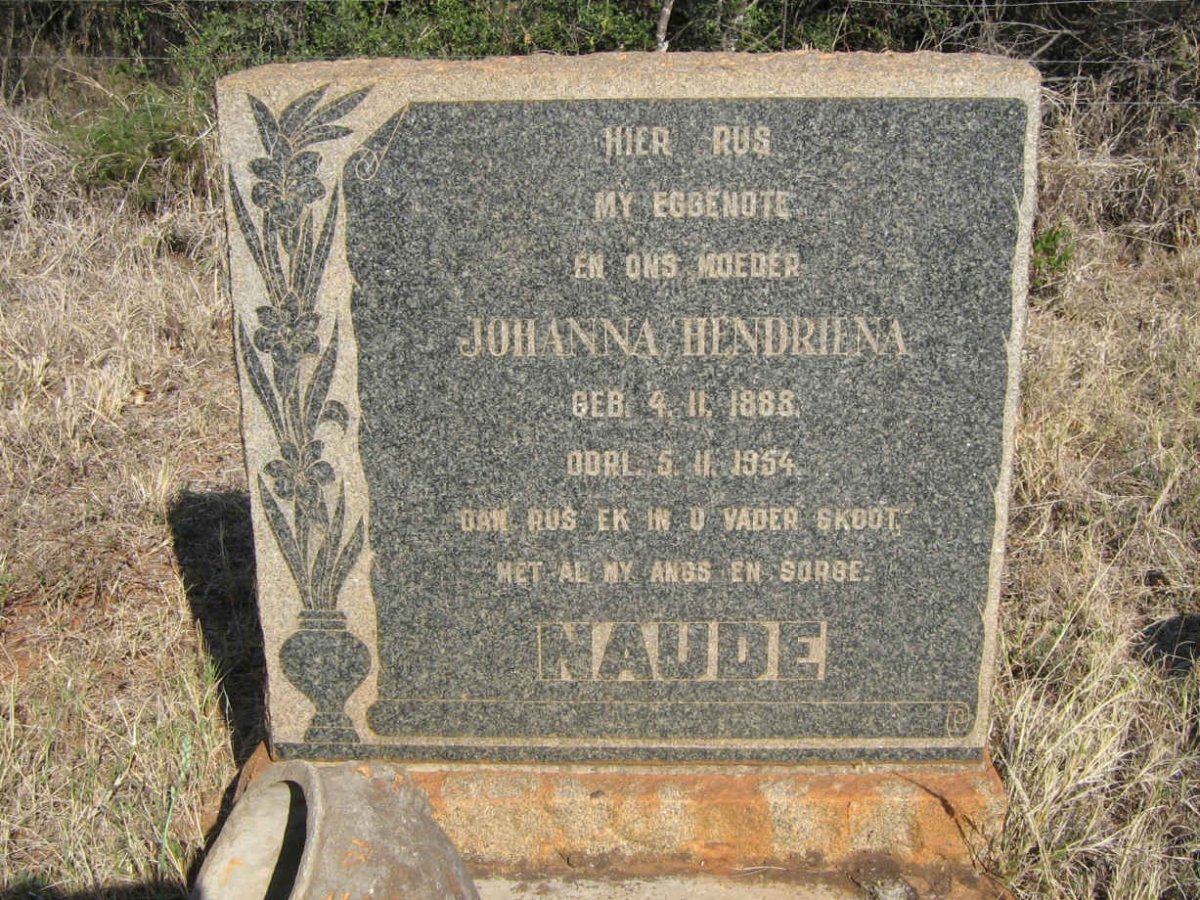 NAUDE Johanna Hendriena 1888-1954