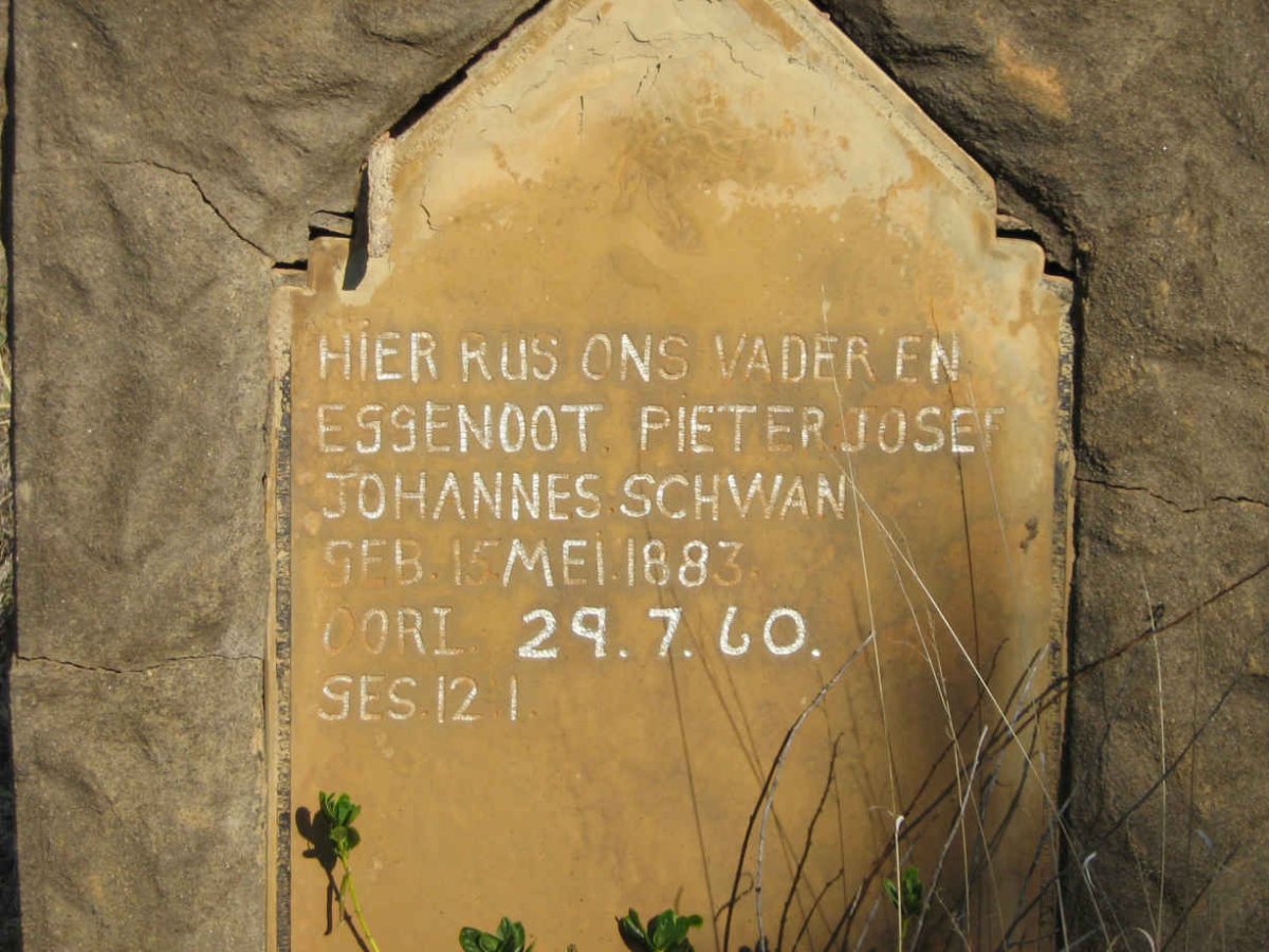 SCHWAN Pieter Josef Johannes 1883-1960 
