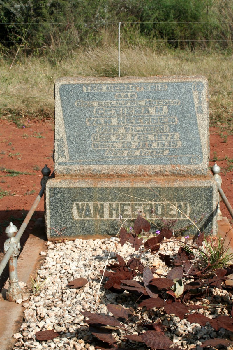 HEERDEN Geriena H., van nee VILJOEN 1872-1935
