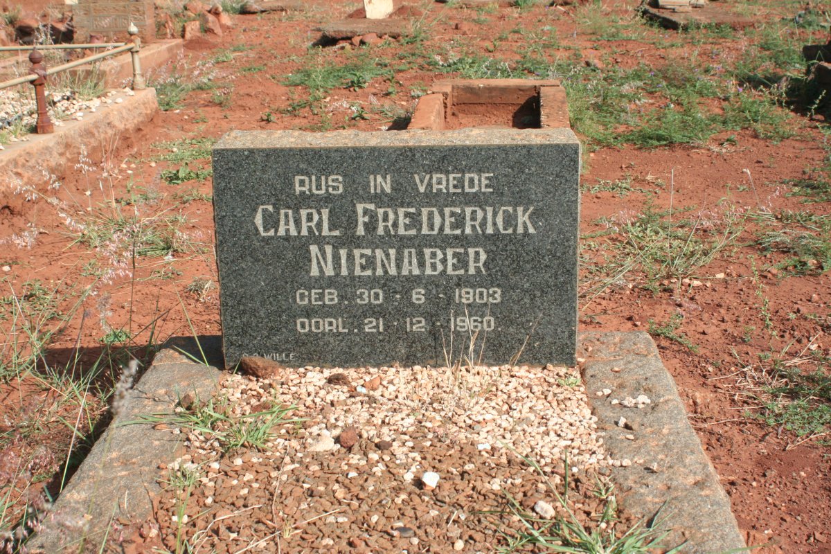 NIENABER Carl Frederick 1903-1960