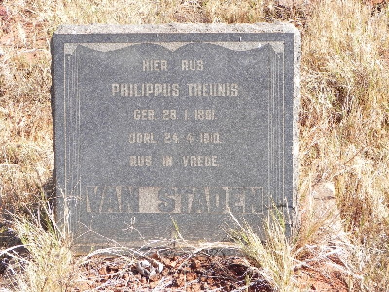 STADEN Phillippus Theunis, van 1861-1910