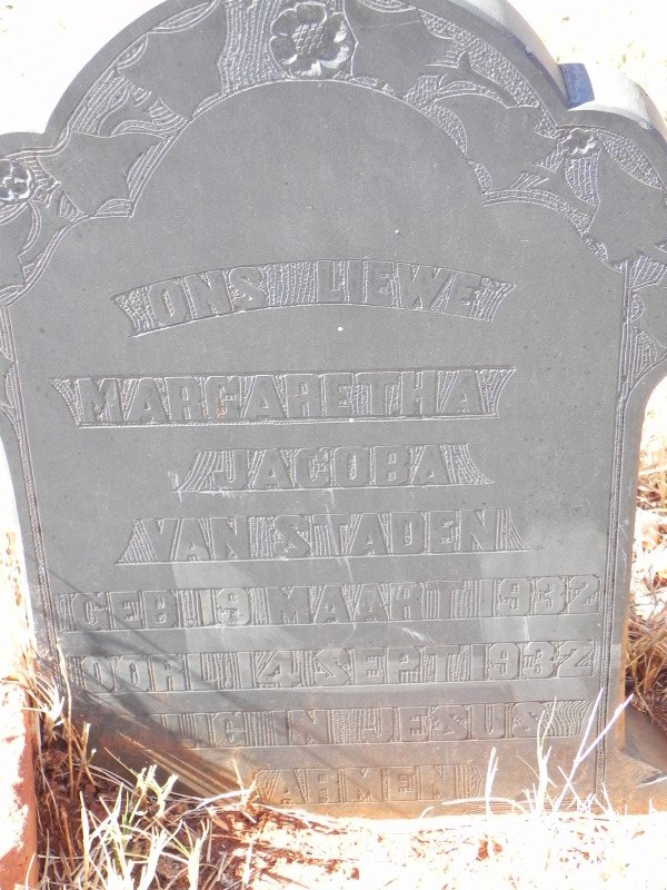 STADEN Margaretha Jacoba, van 1932-1932