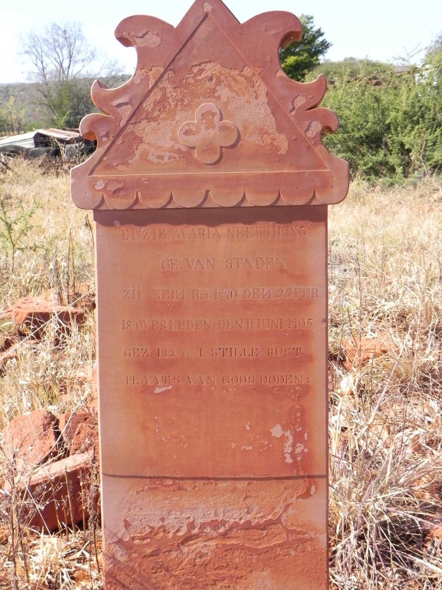 NEETHLING Elzie Maria nee VAN STADEN 1870-1905