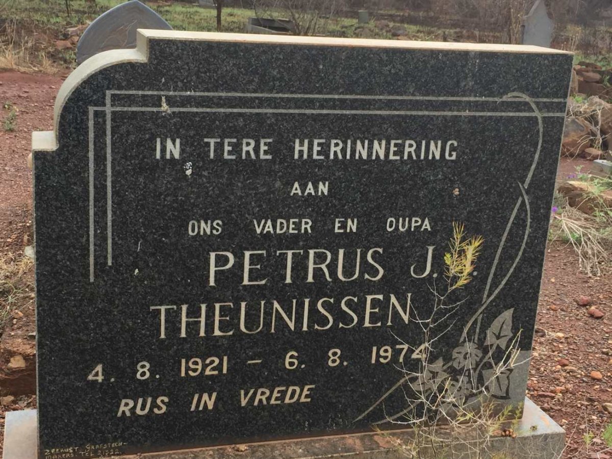 THEUNISSEN Petrus J.J. 1921-1974