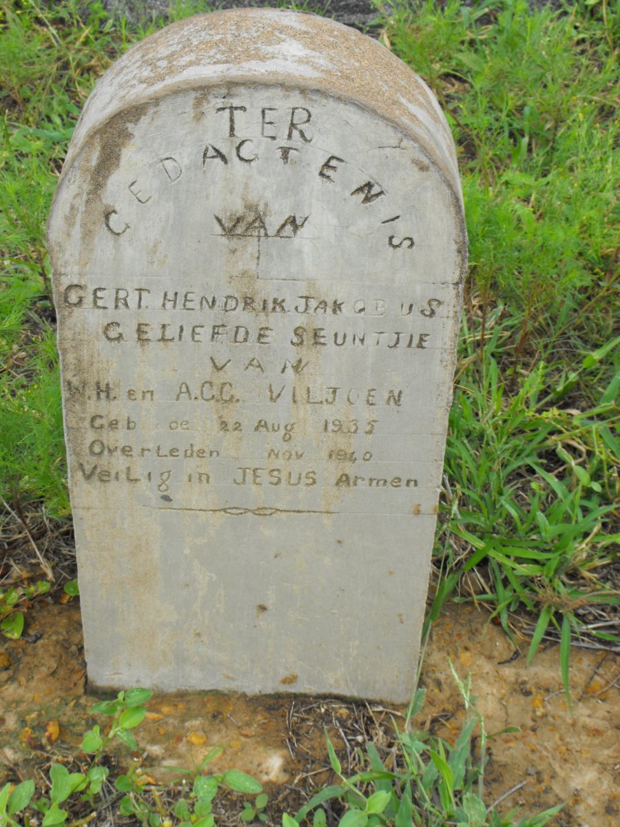 VILJOEN Gert Hendrik Jakobus 1935-1940