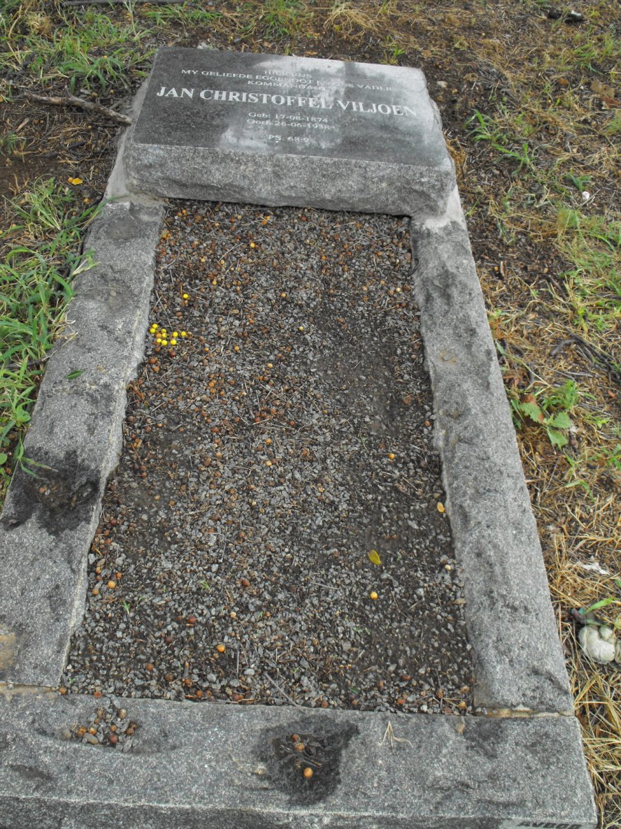VILJOEN Jan Christoffel 1874-1938 
