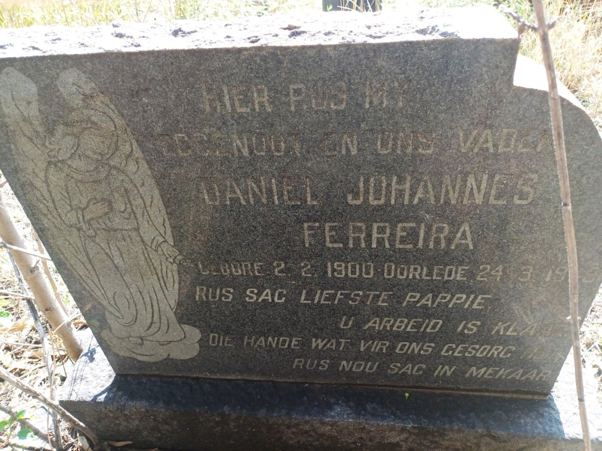 FERREIRA Daniel Johannes 1900-1968