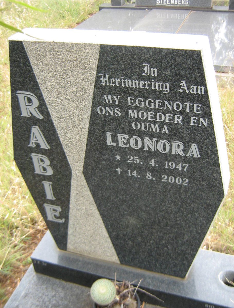 RABIE Leonora 1947-2002