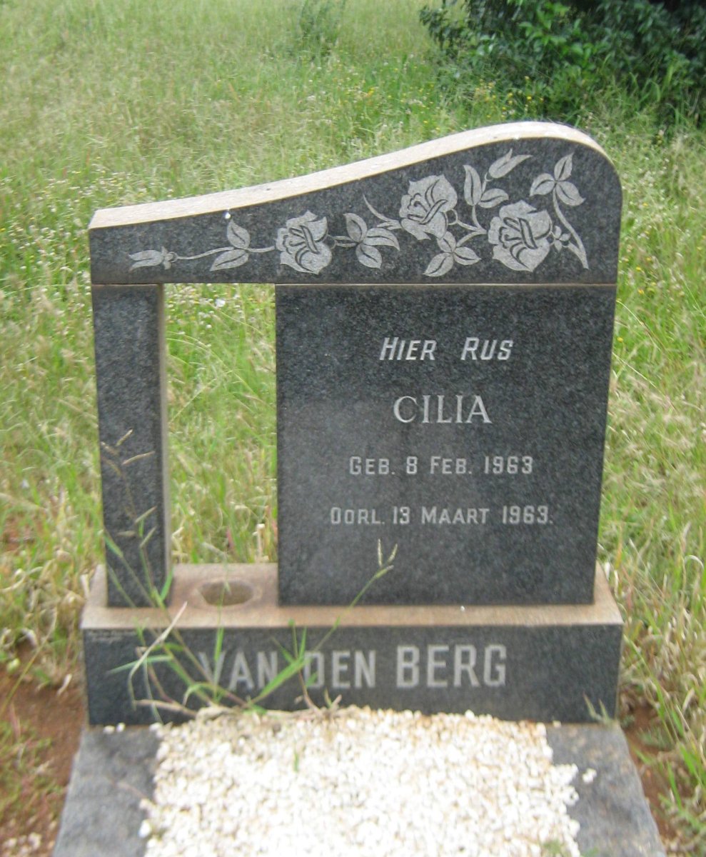 BERG Cilia, van den 1963-1963