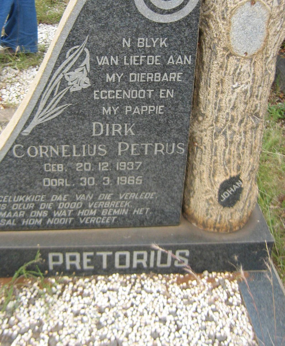 PRETORIUS Dirk Cornelius Petrus 1937-1965