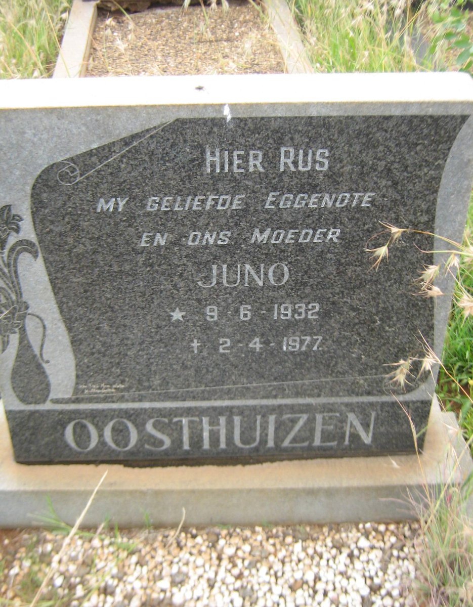 OOSTHUIZEN Juno 1932-1977