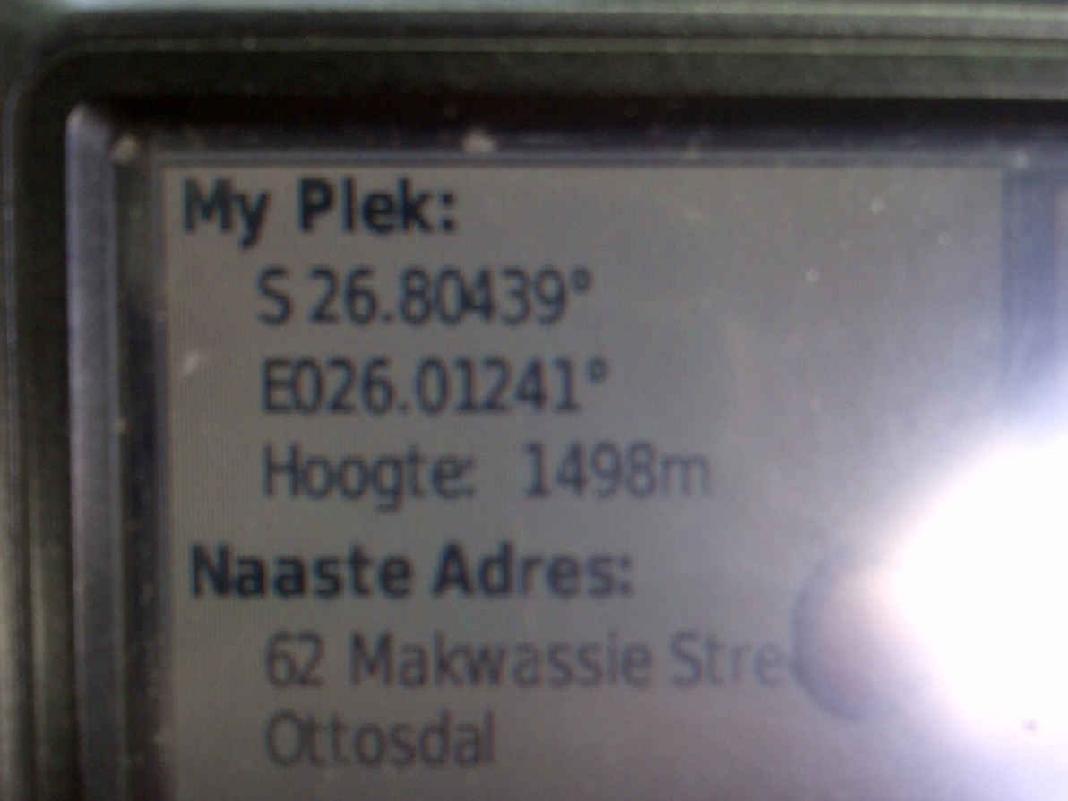 1. GPS locations /ligging