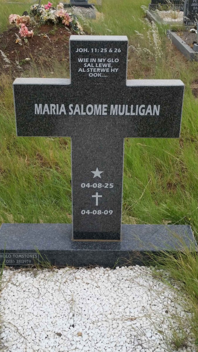MULLIGAN Maria Salome 1925-2009