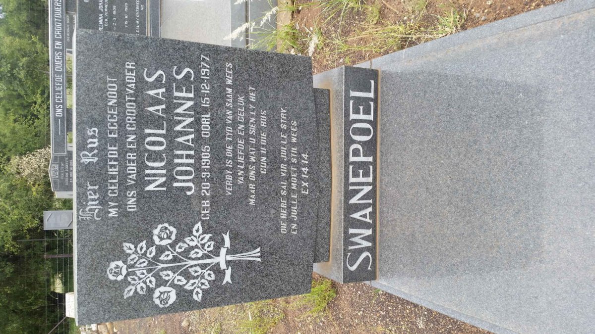 SWANEPOEL Nicolaas Johannes 1905-1977