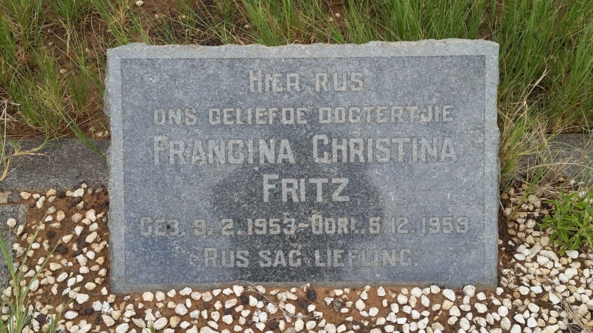 FRITZ Francina Christina 1953-1953