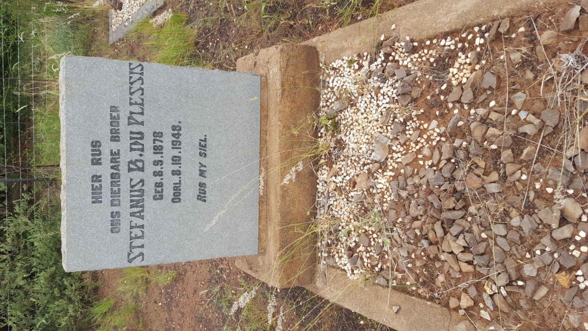 PLESSIS Stefanus B., du 1878-1948