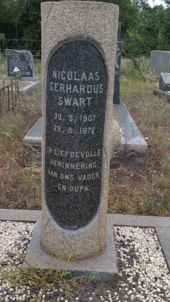 SWART Nicolaas Gerhardus 1907-1972