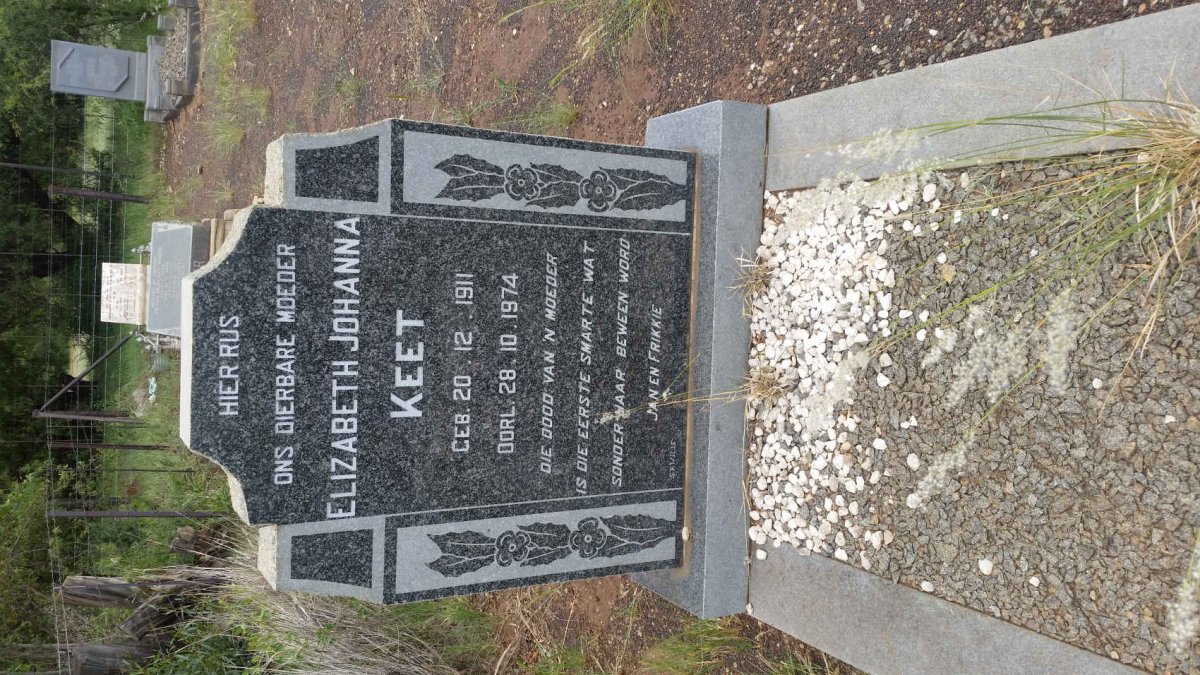 KEET Elizabeth Johanna 1911-1974