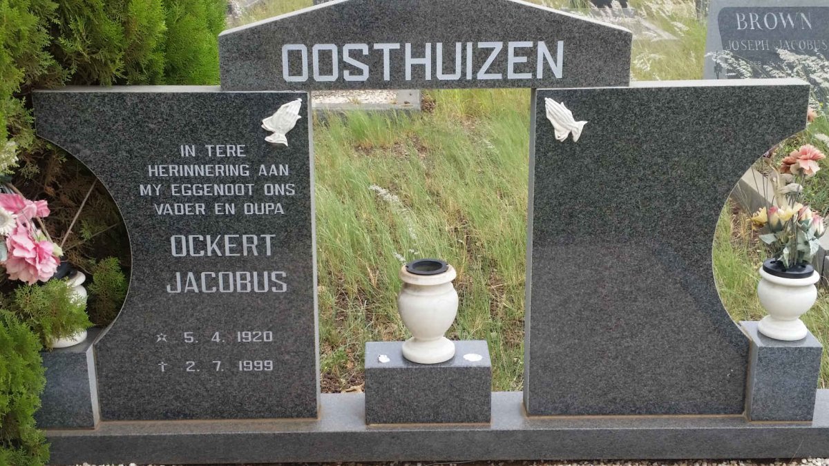 OOSTHUIZEN Ockert Jacobus 1920-1999