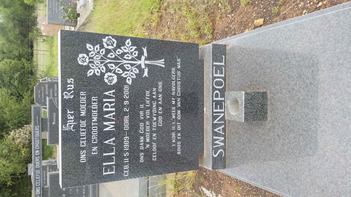 SWANEPOEL Ella Maria 1909-2001